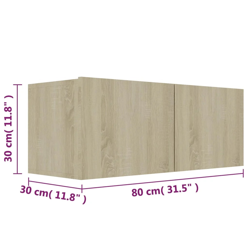 Set di mobili da 3 pezzi tra cui armadio credenza mobile porta TV soggiorno/camera da letto/salotto legno ingegnerizzato rovere Sonoma marrone 02_0024607