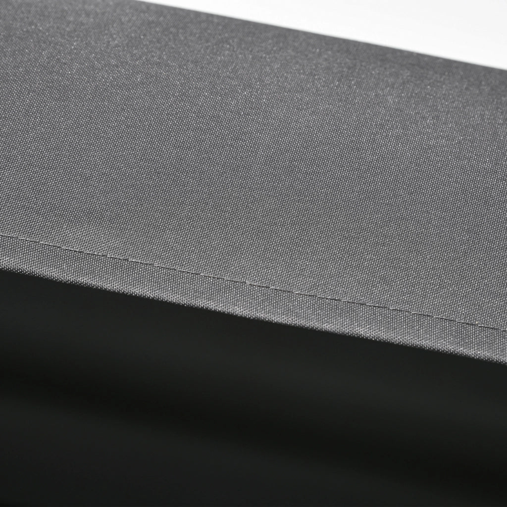 Altalena da Giardino 2 Posti con Tetto Regolabile ¨C zephmum ¨C Grigio Scuro 145x116x172 cm