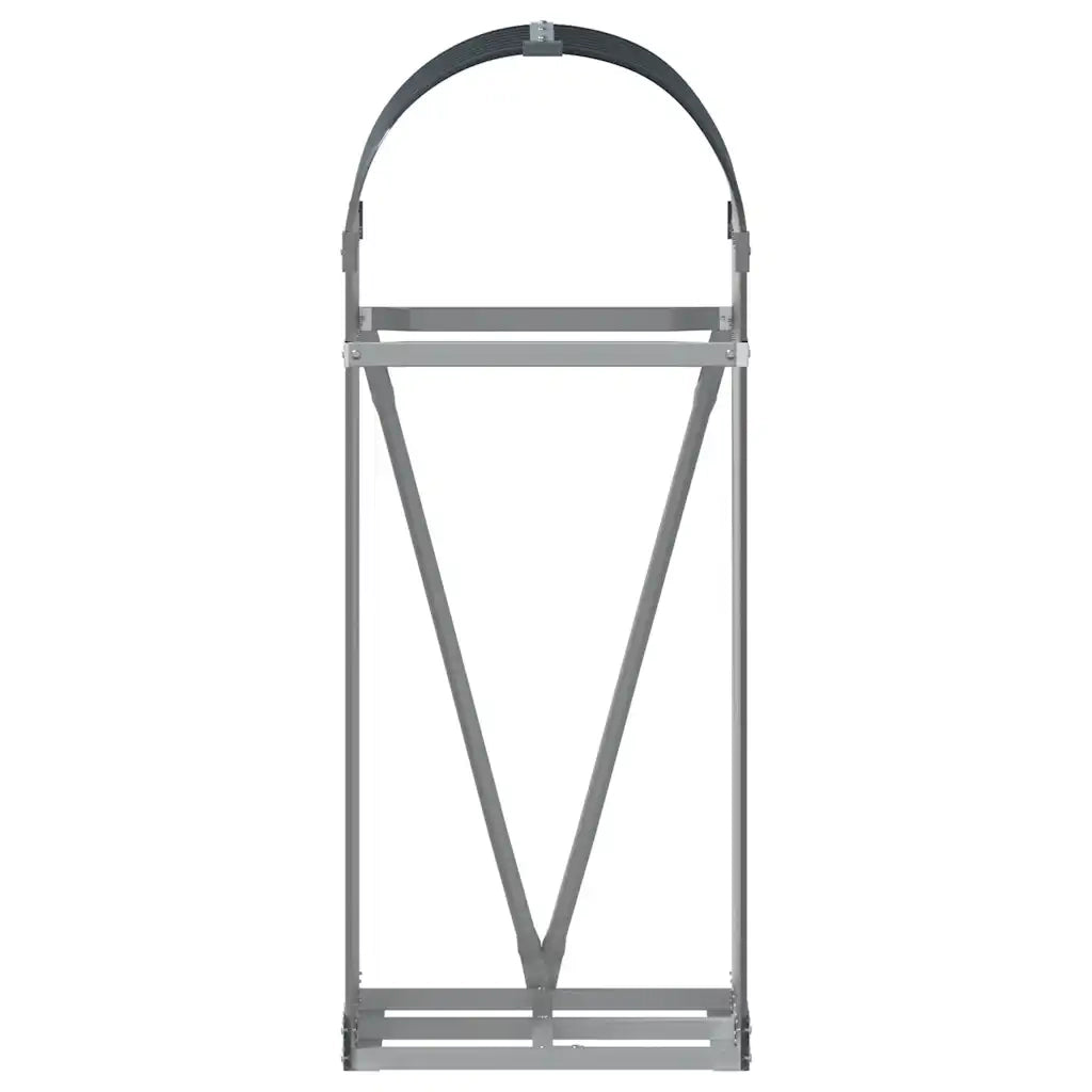 Portalegna Antracite 40x45x100 cm Acciaio Zincato 364557