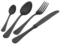 Servizio Set di Posate 24 Pezzi in Acciaio 18/10 PVD Eme Royal Retrò Black