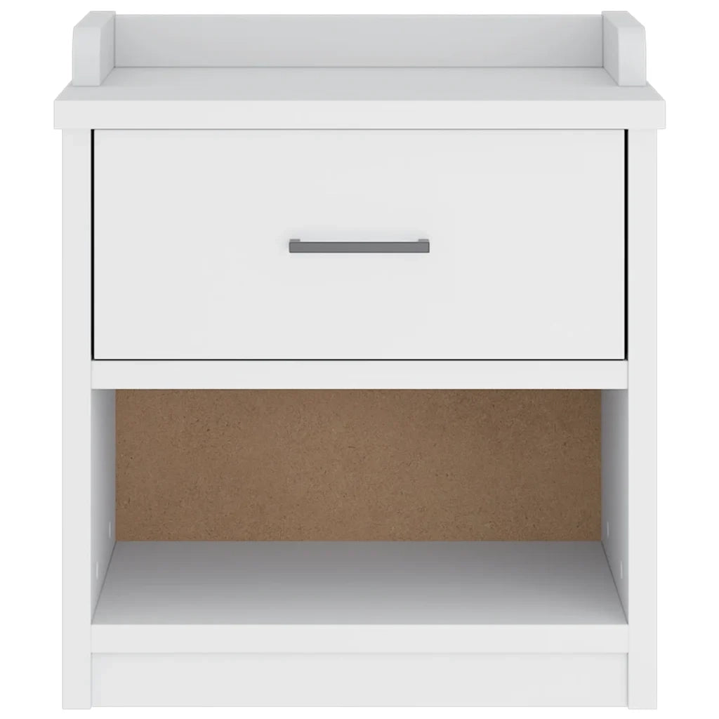vidaXL Panca da Corridoio SANDNES Bianca 45x40x50 cm in Legno di Pino