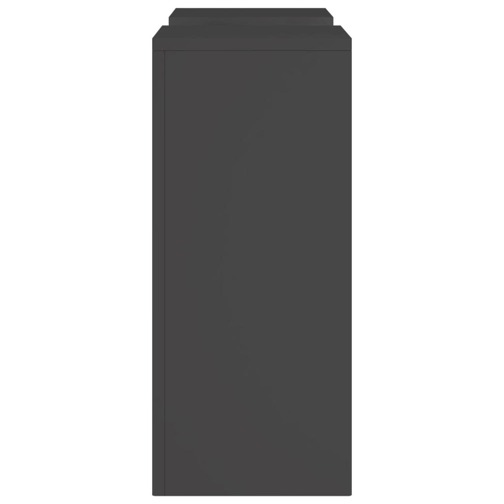 Supporti per Piante da Esterno Colonna 2 pz Nero 24x24x55 cm Acciaio