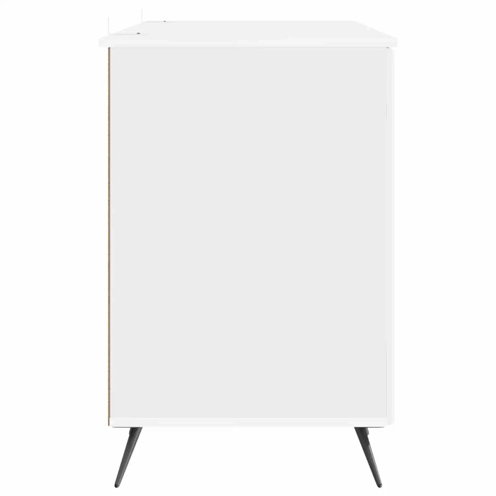 Scrivania Bianco Lucido 142,5 x 50 x 75 cm Legno ingegnerizzato 3414634