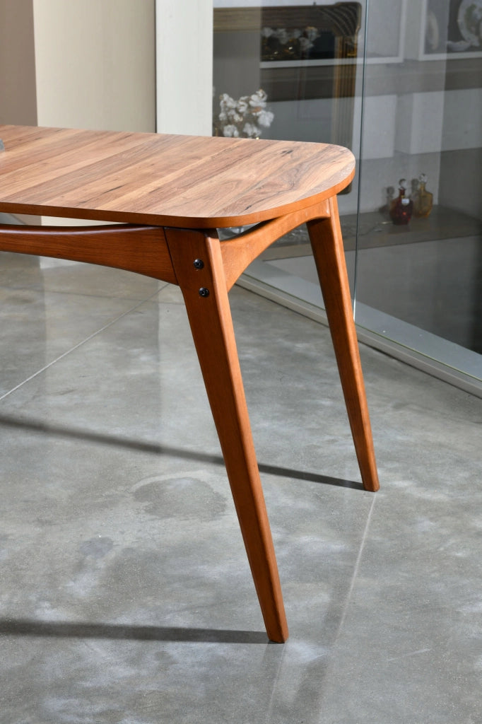 Pretoro, Tavolo Fisso 6 Posti, 160x80x75h cm Marrone Noce