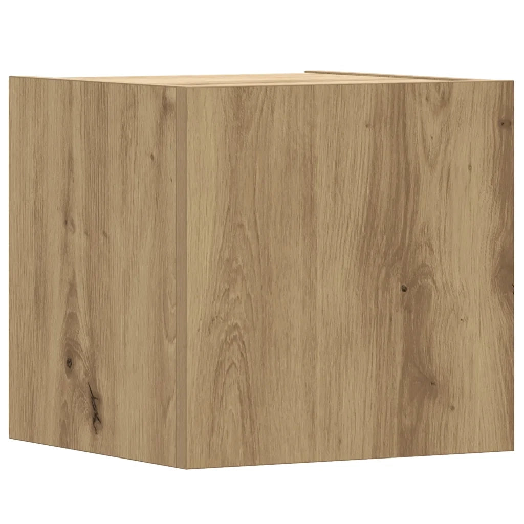 vidaXL Set Mobile TV 8 pz Montato a Parete Rovere in Legno Multistrato