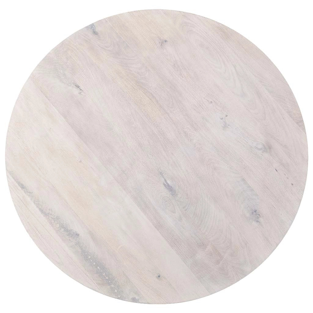 Tavolo da pranzo in legno bianco 150x150x76h cm