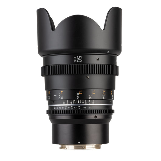 Obiettivo fotografico per video MF 50mm T1,5 VDSLR MK2 – luminoso T1,5 per Sony E Mount, Follow Focus, full-frame e APS-C, risoluzione 8K