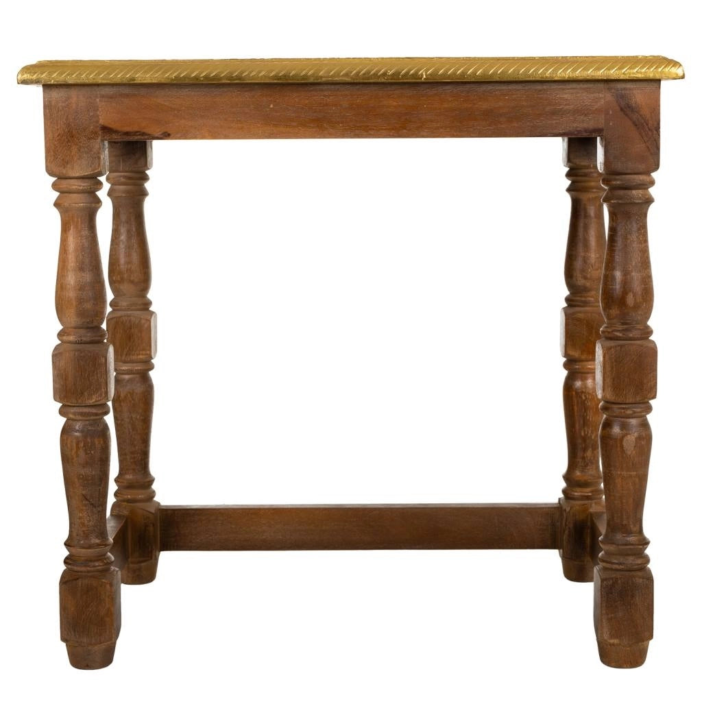 Tavolino da caffè in legno marrone 48x33x45,5h cm