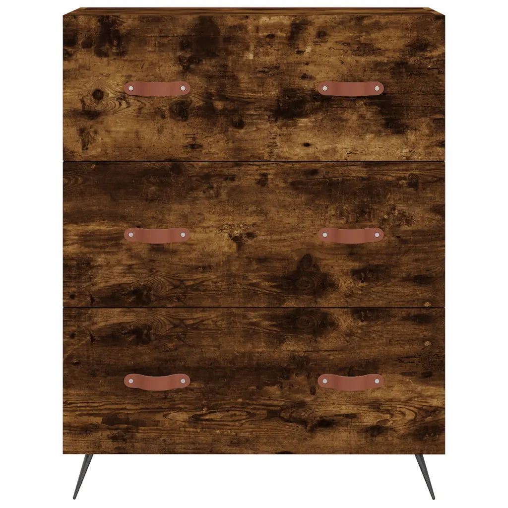 Credenza Rovere Fumo  69,5x34x180 cm in Legno Multistrato 3199726