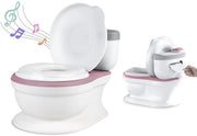 Trasformazione 3 in 1 del Water Closet per Bambini con Suono Musicale e Rumore dell'Acqua - Water Closet per Bambini con Coperchio - Riduzione del Water Closet e Gradino per l'Addestramento alla Zinghiera
