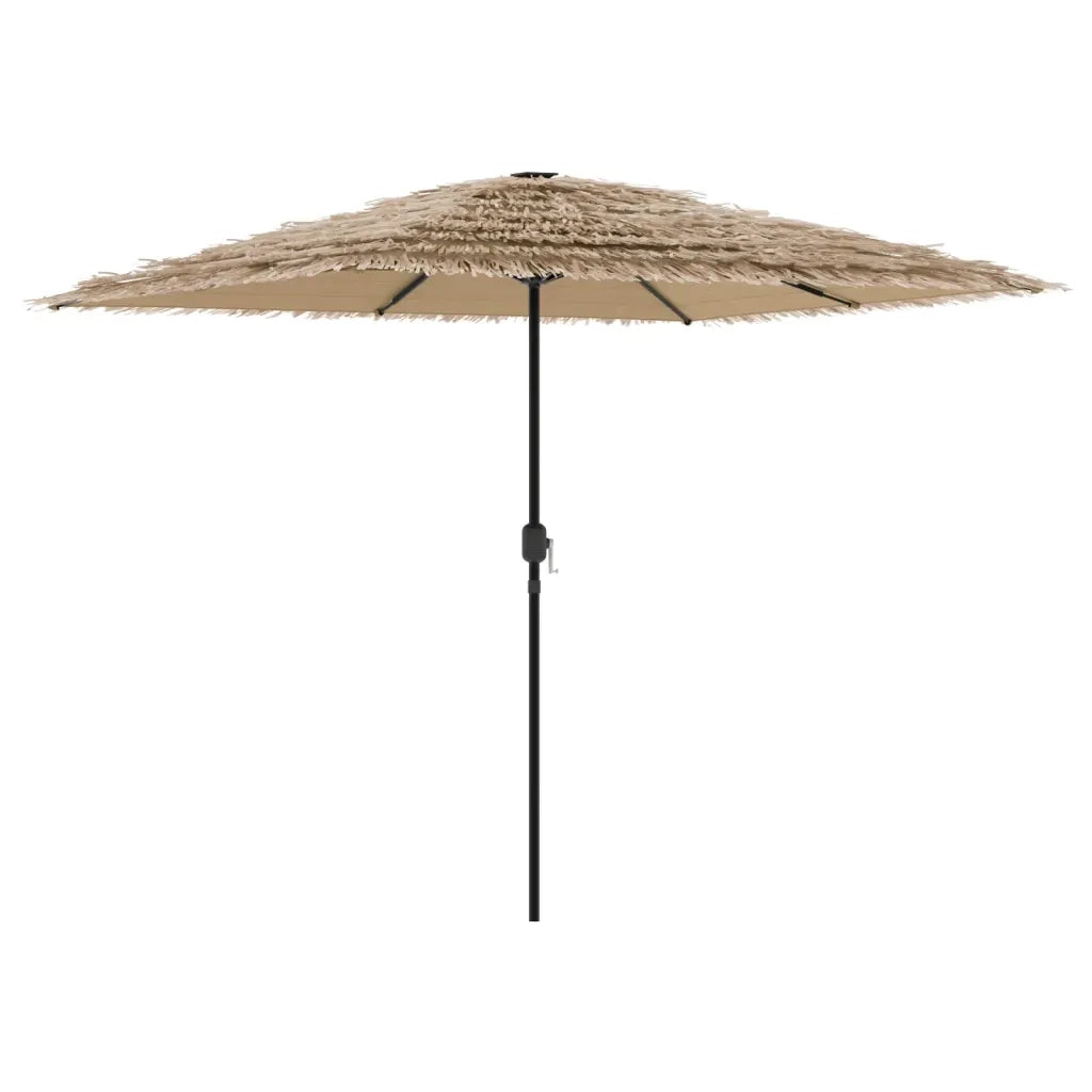 Ombrellone Giardino-Ombrello da Balcone con Palo in Acciaio Marrone 248x248x248 cm
