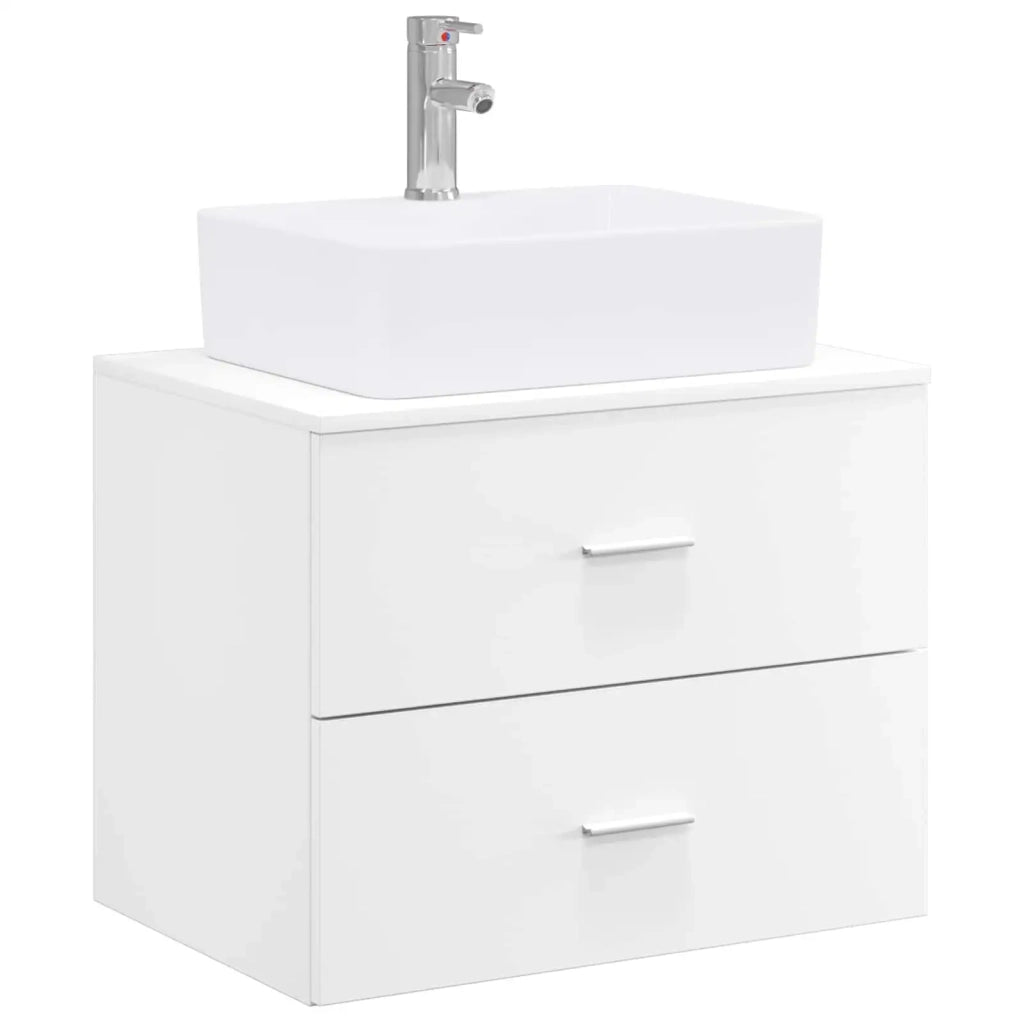 Set di mobili per il bagno Bianco Legno ingegnerizzato 3404382