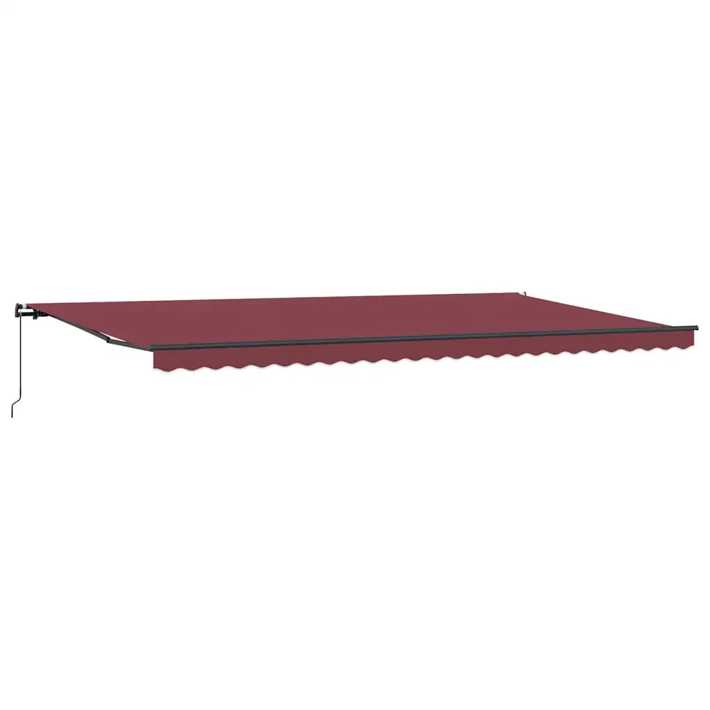 Tenda da Sole Retrattile Manuale Bordò 600x300 cm 3310199