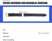 Cinturini orologio 18mm - Impermeabili - Duraturi - Chiusura rapida - Tessuto unico - Olografo