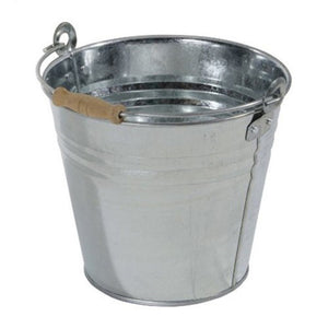 SECCHIO IN METALLO ZINCATO CON MANICO IMPUGNATURA IN LEGNO 10 LT GIARDINO E CASA SEZI000010000