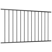 Pannello di recinzione | Recinzione da Giardino Woerden in acciaio verniciato a polvere 1,7x0,75 m Nero