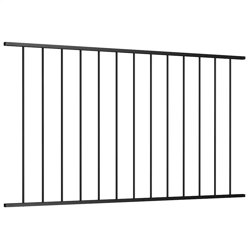 Pannello di recinzione | Recinzione da Giardino Woerden in acciaio verniciato a polvere 1,7x0,75 m Nero