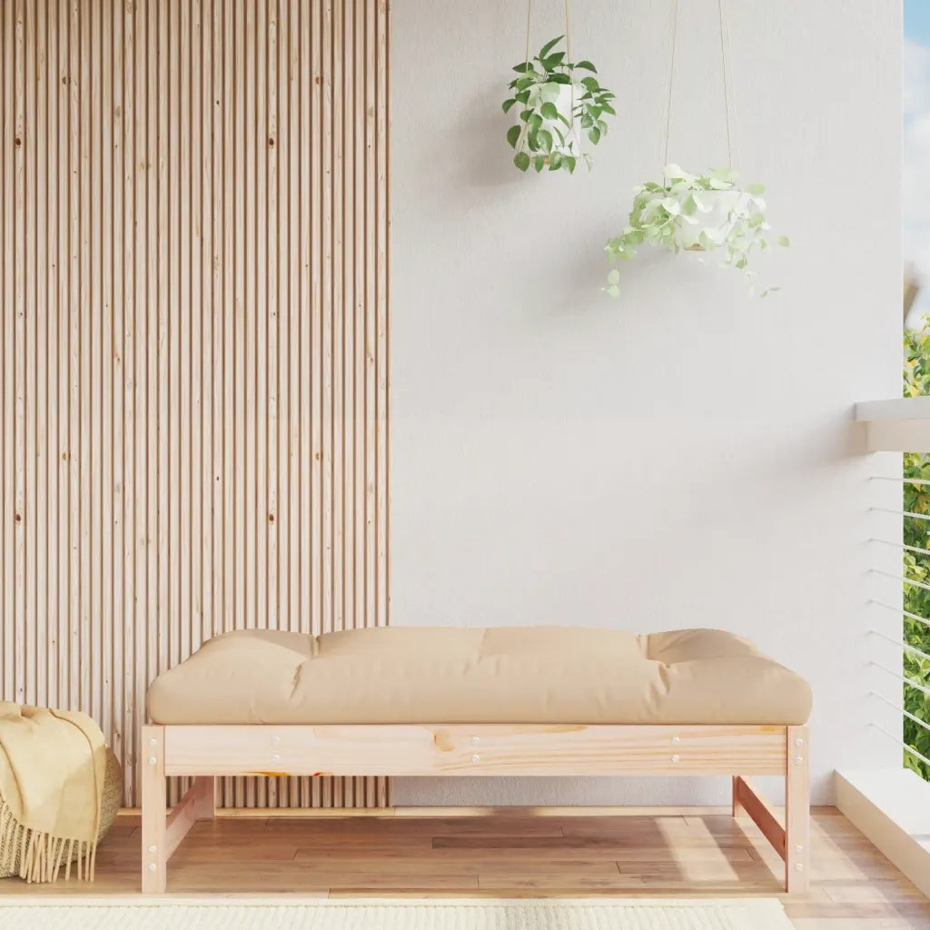 Poggiapiedi da Giardino 120x80 cm in Legno Massello di Pinocod mxl 73121