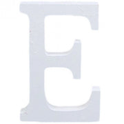 Trade Shop - Lettera E In Legno Bianco Decorazione Confettata Matrimonio Compleanno Wedding -
