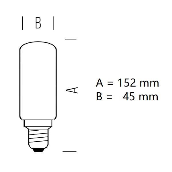 LAMPADINA TUBOLARE A LED 12W LUCE NATURALE 4000K 1521LM E27 BOT LIGHTING
