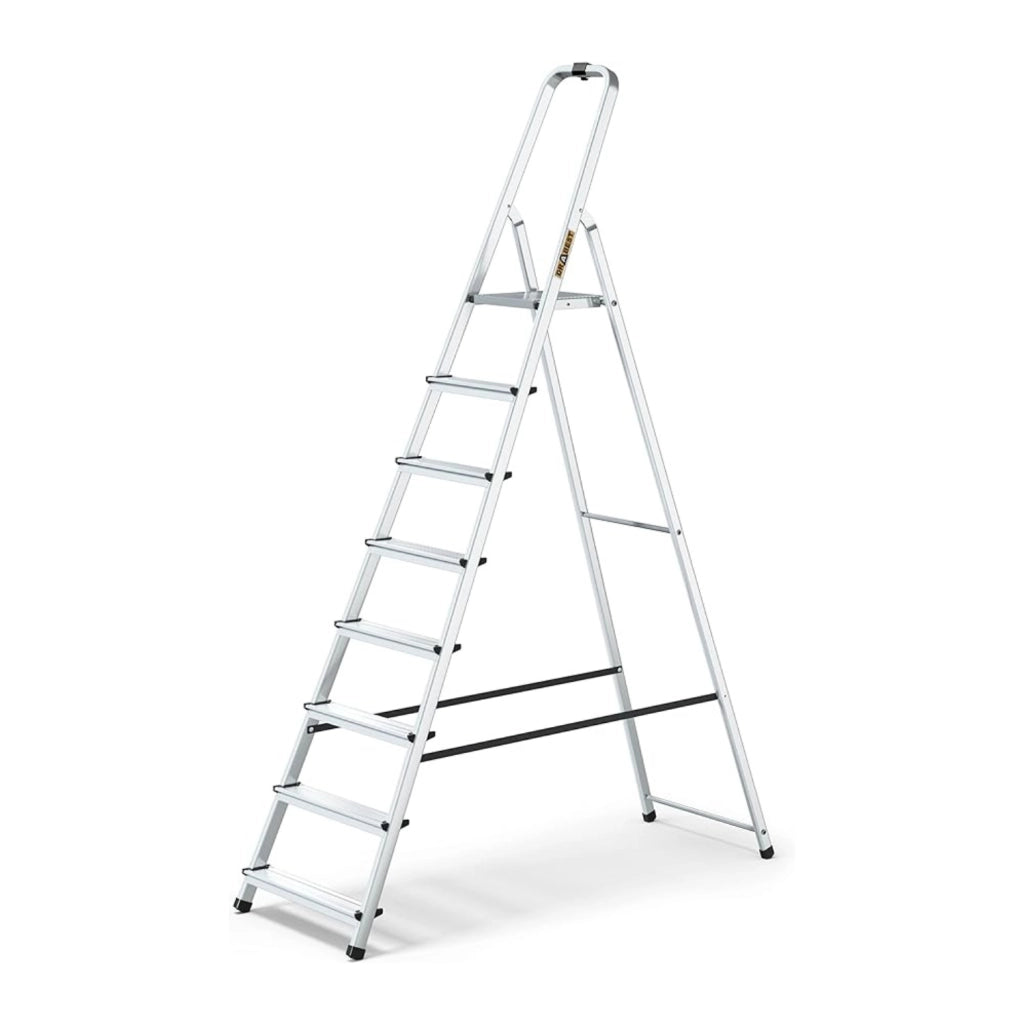 Drabest Scala Domestica In Alluminio A 8 Gradini Portata 125kg