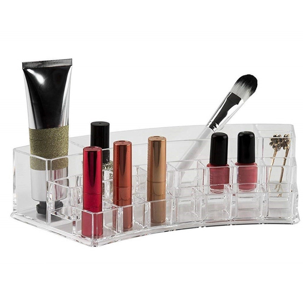 Trade Shop - Organizzatore Cosmetici Curvo  10247 Espositore 19 Comparti Organizer Make Up -