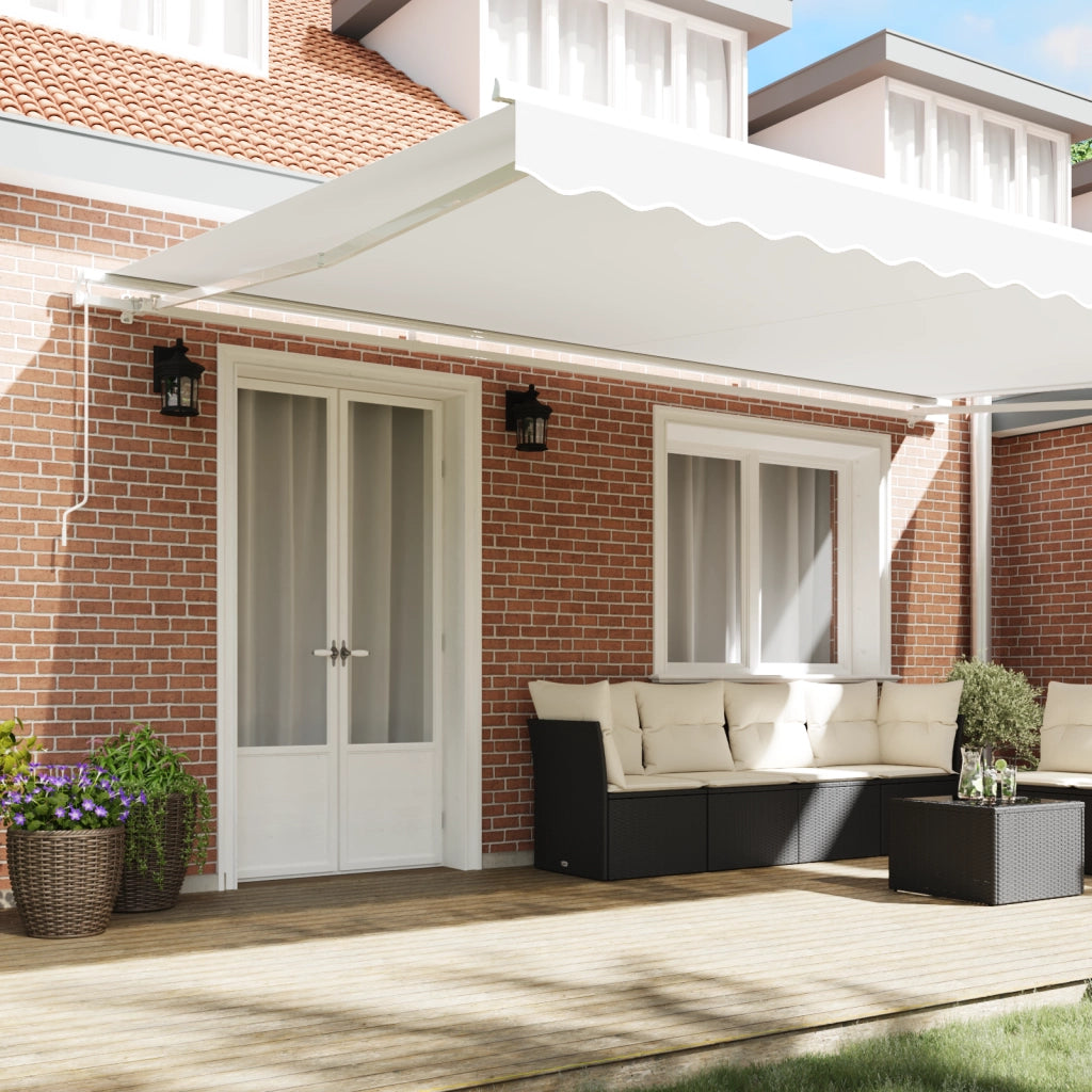 Tenda Retrattile Manuale  Bianco 500x350 cm