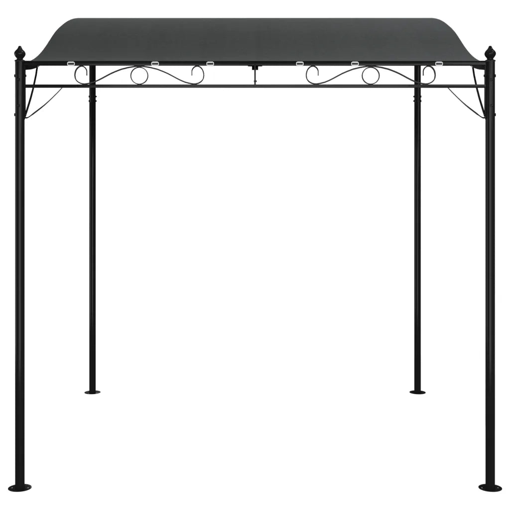 Tettoia Antracite 2x2,3 m 180 g/m2 Tessuto e Acciaio CFW9849229
