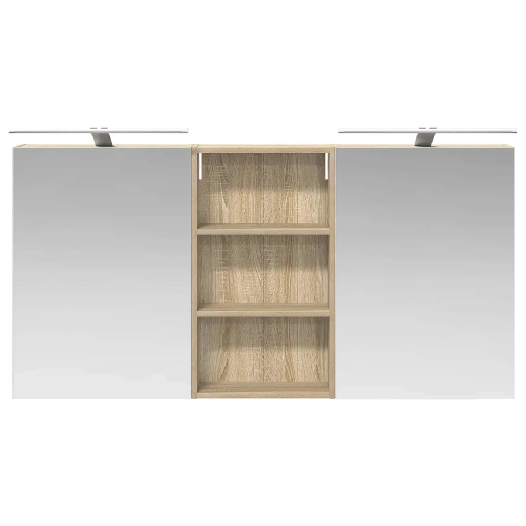 Set di Armadi da Bagno con lo scaffale 3 pcs 140 x 14,5 x 70 cm 3403786