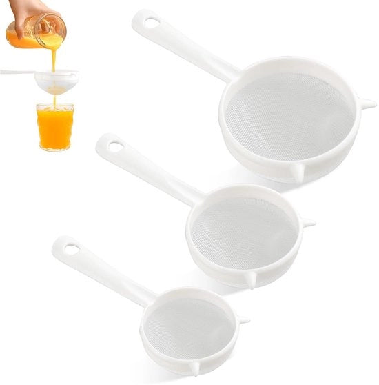 Scolapasta Fino - Sottopiano in Plastica - Cassetta - Manico - Disidratatore - Filtrazione Efficiente