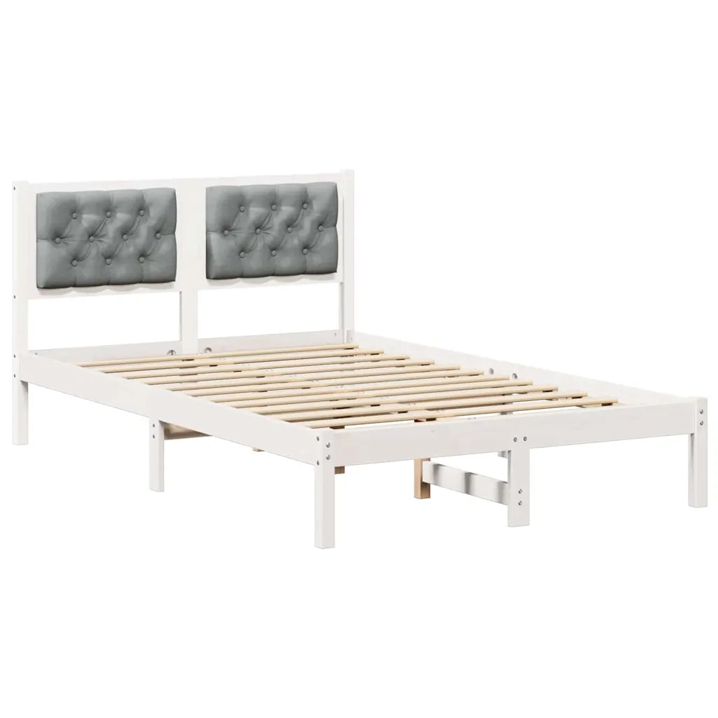 Struttura del letto Grigio chiaro 120 x 200 cm Pino massello 878193