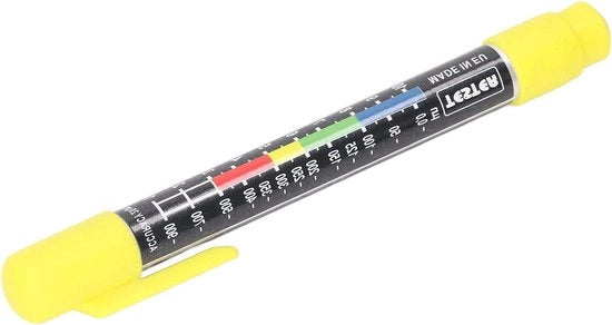 Verificatore di verniciatura con punta magnetica per auto - Detector di danni alle carrozzerie - Portatile e facile da leggere
