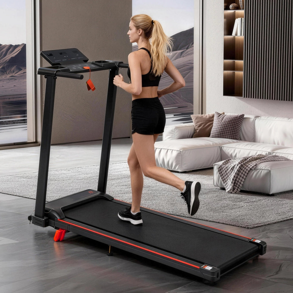 Tapis Roulant Pieghevole 3,0 HP 1-12 km/h con Inclinazione fino all'8% e Portata 120 kg