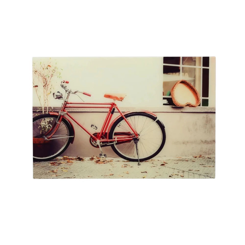 Stampa su vetro da parete red 90x60 cm design moderno | Duzzle