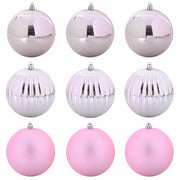 Set di palline di Natale XL 9 pz Rosa Plastica CFW3594127