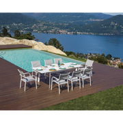 Tavolo San Donato - Allungabile 160/240 X 102 Cm - Allungo Centrale - Bianco Moia