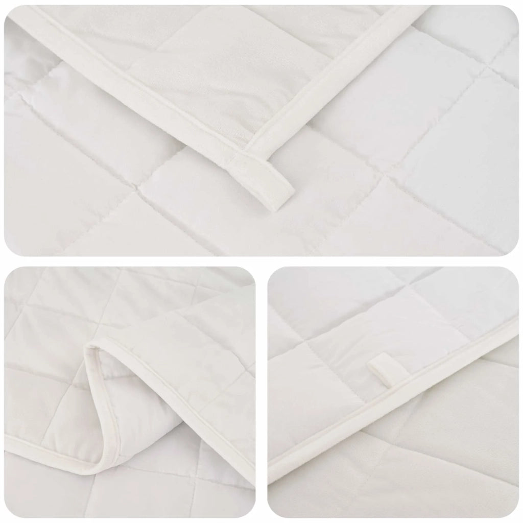 Coperta Ponderata Bianco 135 x 200 cm 10 kg 100% Cotone 205T 3442960