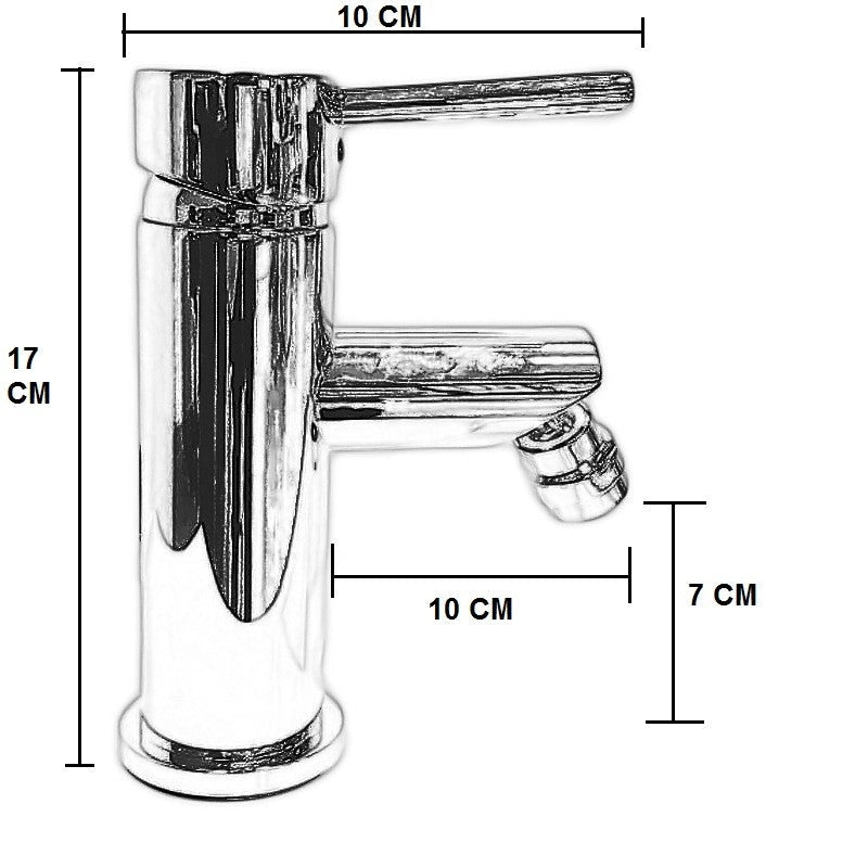 Rubinetto Miscelatore Per Bidet Con Maniglia A Stick, Serie Pesante