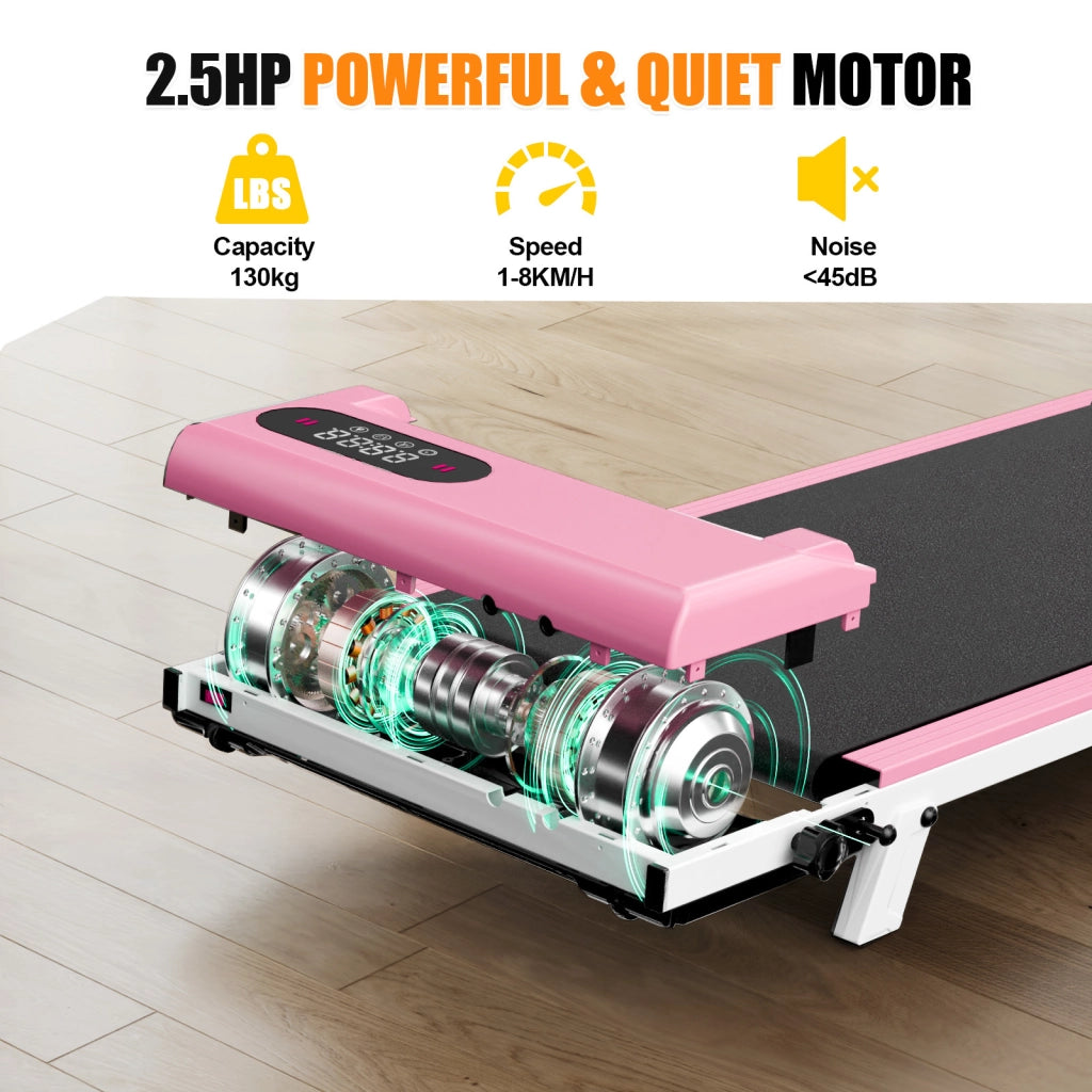 Tapis roulant, inclinazione del 7%, tapis roulant elettrico pieghevole 3 in 1, 2,5 CV, 8 km/h, telecomando, compatto e portatile