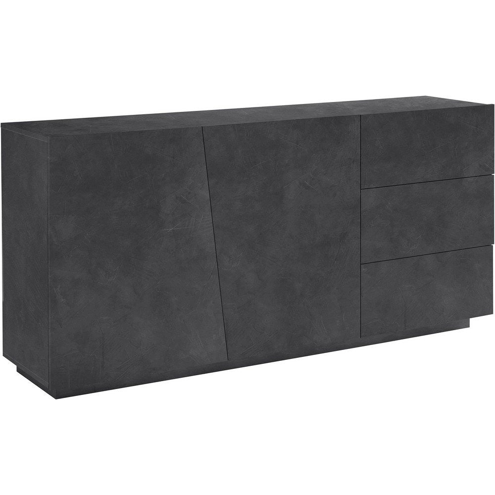 Madia 2 ante 3 cassetti per Soggiorno Moderna 180x43x86cm - GALAXIA