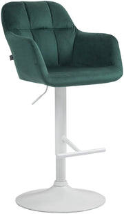 Barhocker Natoma Samt weiЯ