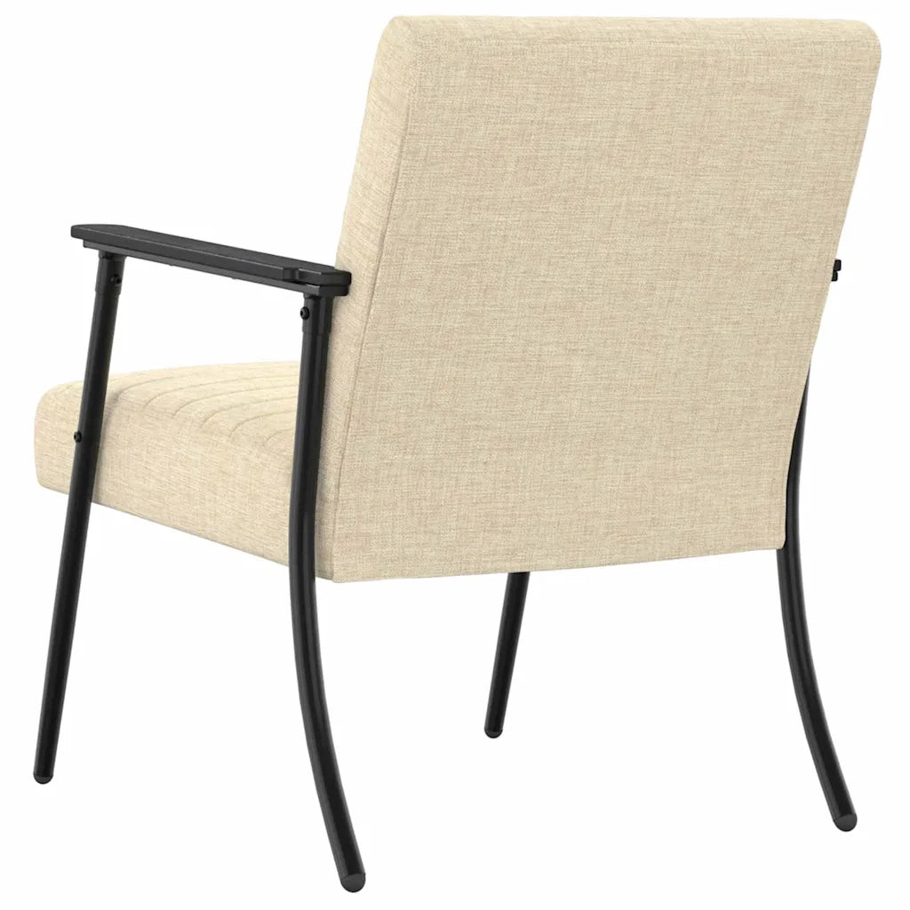 Poltrona | Sedia Relax Crema 59 x 75 x 78 cm Tessuto