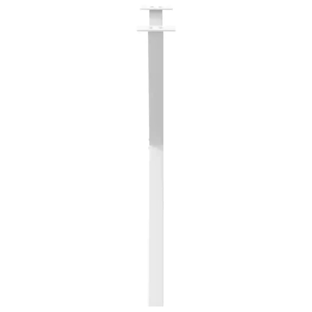 Gambe per tavolo da pranzo a forma di X 2 pz bianche 70x(72-73) cm in acciaio 4012917