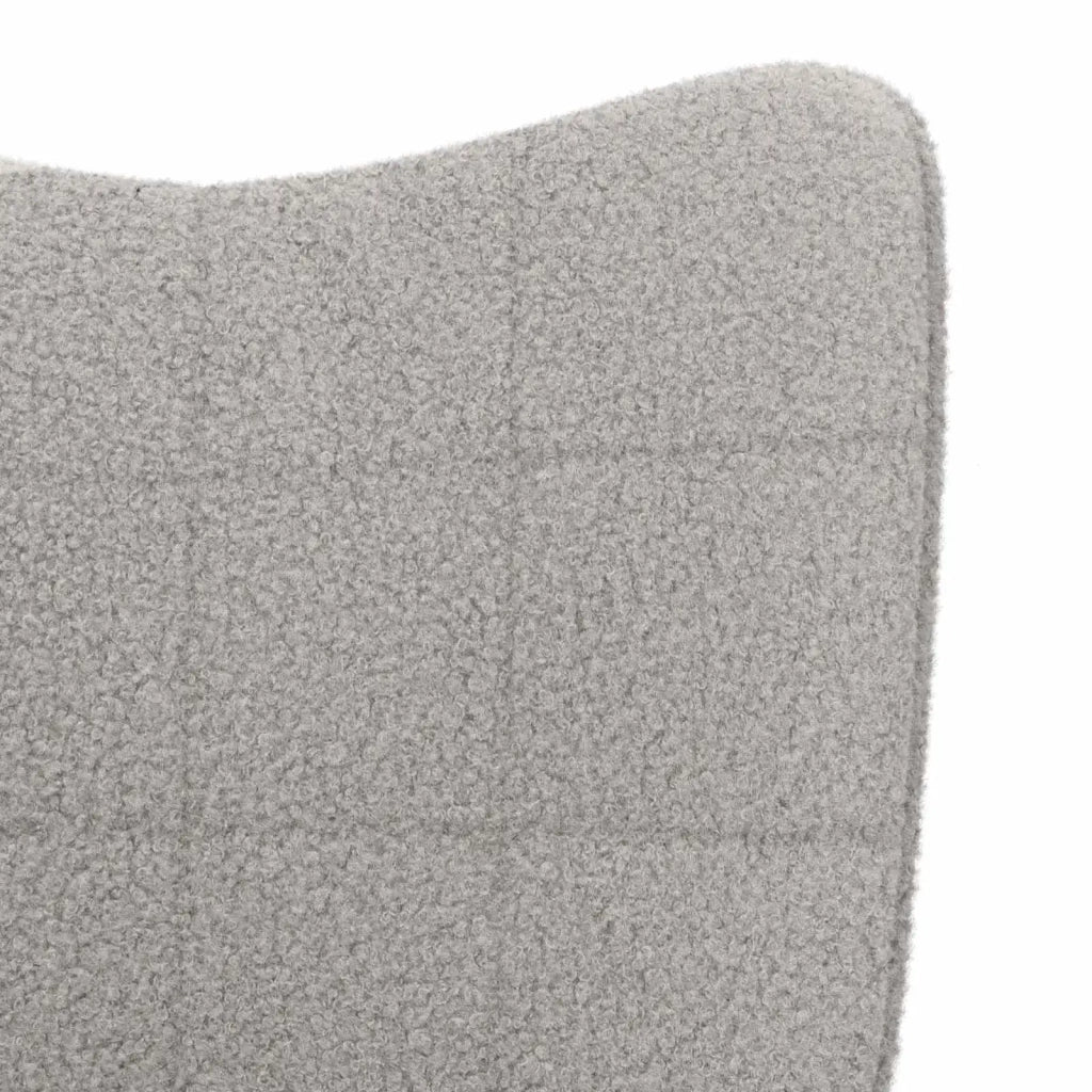 Sedia a dondolo Grigio chiaro Tessuto Sherpa 42001783