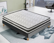 Materasso Matrimoniale 160x200 in waterfoam - Alto 20 cm - ortopedico - lato estate/inverno - 13 Zone di Comfort - Alta traspirabilità 