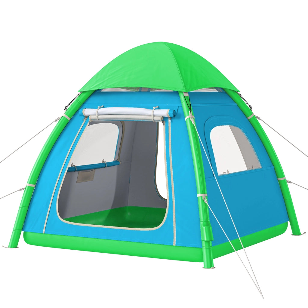 Tenda gonfiabile 3 posti - Xylo - Campeggio esterno con pompa d'aria e finestre a rete