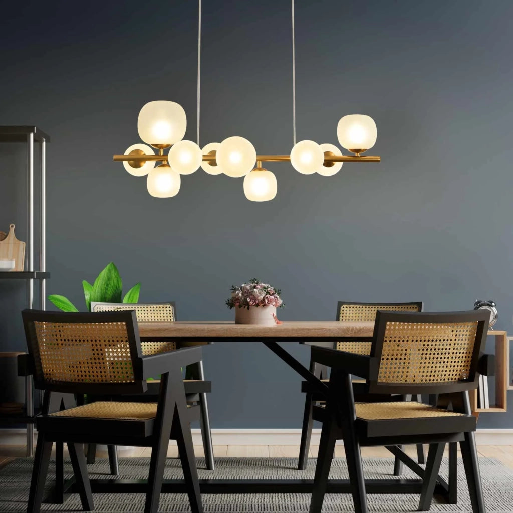 LÚZETE - LAMPADA DA SOFFITTO 10 PARALUMI BIANCO OPALE BIANCO OPALE NICOLETTA