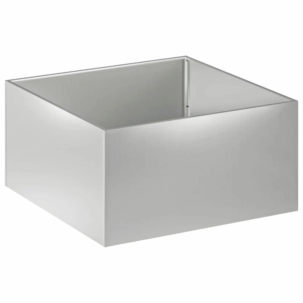 Vaso da giardino Argento 80 x 80 x 40 cm Acciaio zincato 8005116