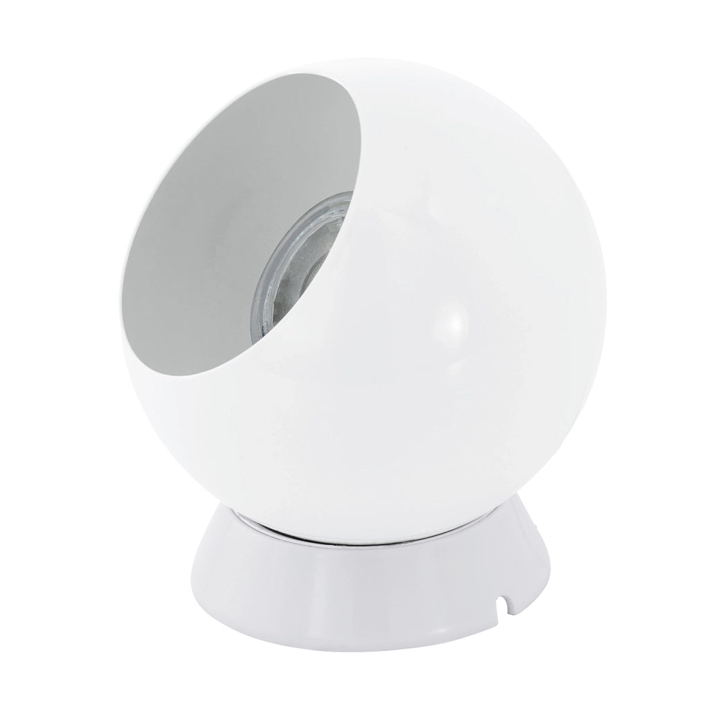 Lampada Da Tavolo Contemporanea Petto 1 Acciaio Bianco 1 Luce Gu10 3W