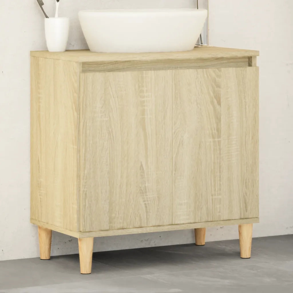 Mobile Lavabo | Armadio Lavabo Rovere Sonoma 58x33x60 cm in Legno Multistrato